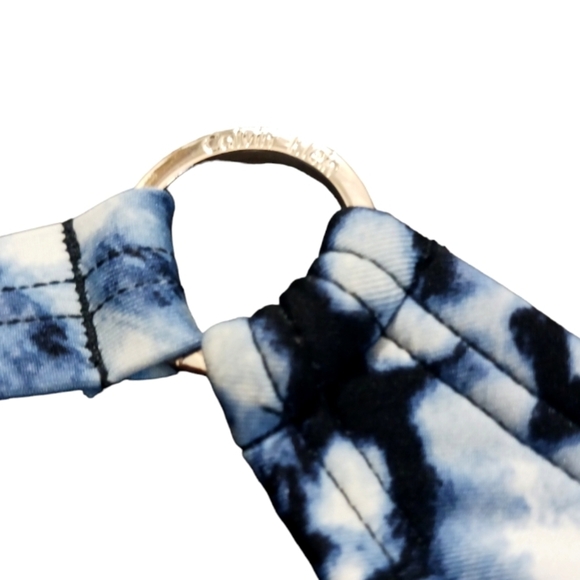 Calvin Klein Blue/White Lynx One-Piece Swimsuit and Blue Cover-Up - Picture 8 of 15